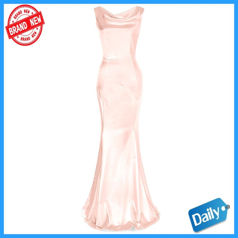 Elegant Formal Evening Gown Mermaid Sleeveless Floor Length Dress